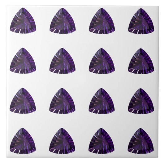 Amethyst Gemstone, February Birthstone, Purple Tegeltje (Voorkant)
