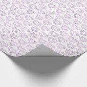 Amethyst gemstone harline art patroonomhulsel cadeaupapier (Hoek)