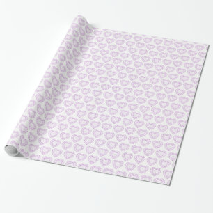 Amethyst gemstone harline art patroonomhulsel cadeaupapier