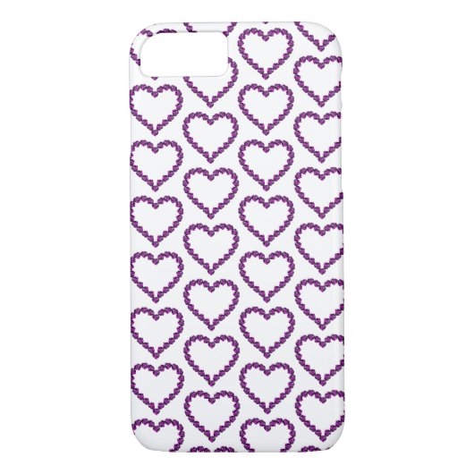Amethyst Gemstone Heart Paars Case-Mate iPhone Case (Achterkant)
