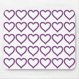Amethyst Gemstone Heart Paars Muismat