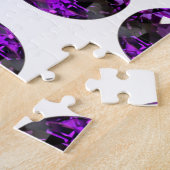 Amethyst Gemstone Legpuzzel (Zijkant)