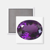 Amethyst Gemstone Magneet (Voorkant / Achterkant)