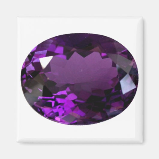 Amethyst Gemstone Magneet (Voorkant)