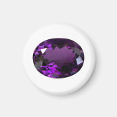 Amethyst Gemstone Magneet (Voorkant)