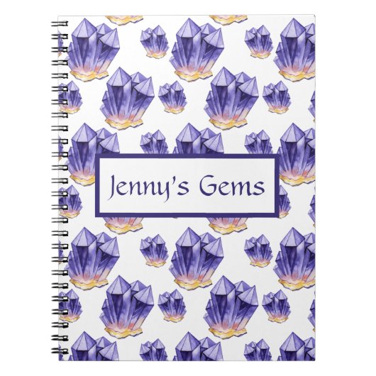 Amethyst Gemstone Notitieboek (Voorkant)
