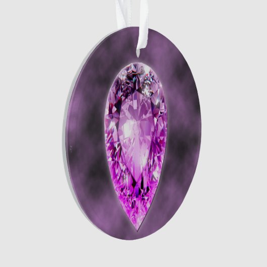 Amethyst Gemstone Ornament (voorkant)