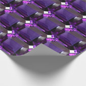 Amethyst Gemstone Paars Cadeaupapier (Hoek)