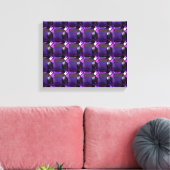 Amethyst Gemstone Paars Canvas Afdruk (Insitu (Woonkamer))