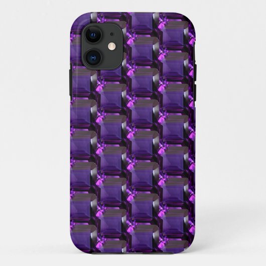 Amethyst Gemstone Paars Case-Mate iPhone Case (Achterkant)