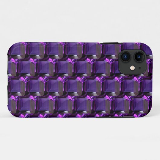 Amethyst Gemstone Paars Case-Mate iPhone Case (Achterkant (horizontaal))