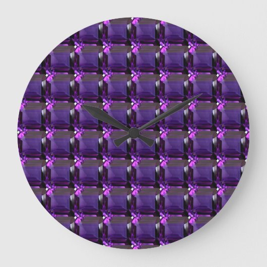 Amethyst Gemstone Paars Grote Klok (Voorkant)