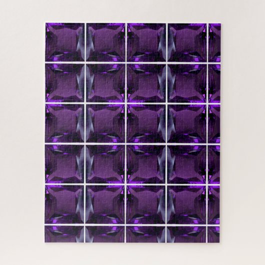 Amethyst Gemstone Paars Legpuzzel (Verticaal)