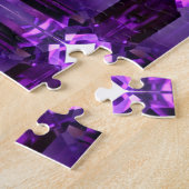 Amethyst Gemstone Paars Legpuzzel (Zijkant)