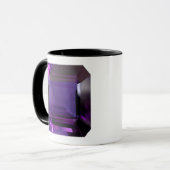 Amethyst Gemstone Paars Mok (Voorkant links)