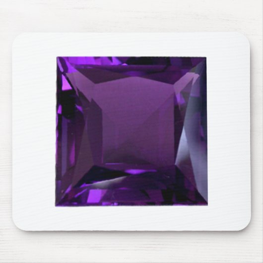 Amethyst Gemstone Paars Muismat (Voorkant)