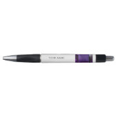 Amethyst Gemstone Paars Pen (Voorkant)