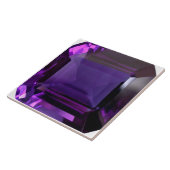 Amethyst Gemstone Paars Tegeltje (Zijkant)