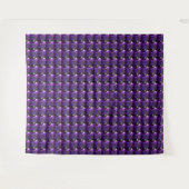 Amethyst Gemstone Paars Wandkleed (Voorkant (horizontaal))