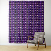 Amethyst Gemstone Paars Wandkleed (In situ)