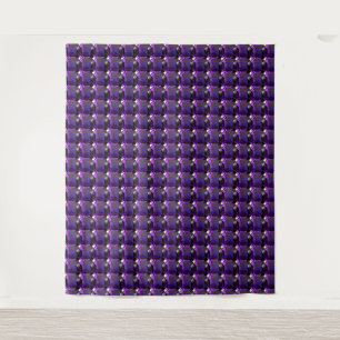 Amethyst Gemstone Paars Wandkleed