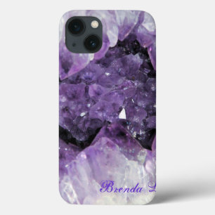 Amethyst Geode 3D iPad-draagtas aanpassen* iPhone 13 Hoesje