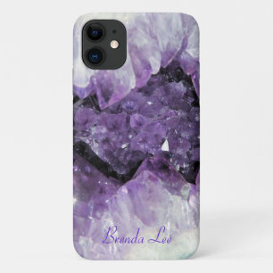 Amethyst Geode 3D look Hoesje *Personaliseer*