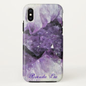 Amethyst Geode 3D *Personaliseren* Case-Mate iPhone Case (Achterkant)