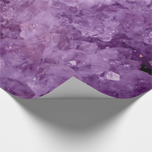 Amethyst Geode Gemstone Cadeaupapier (Hoek)