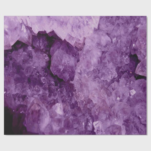 Amethyst Geode Gemstone Cadeaupapier (Vlak)