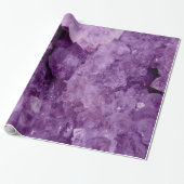 Amethyst Geode Gemstone Cadeaupapier (Uitgerold)