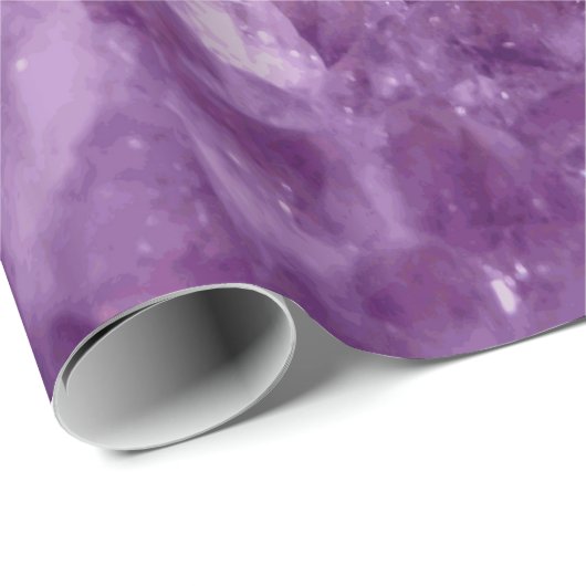 Amethyst Geode Gemstone Cadeaupapier (Rol Hoek)