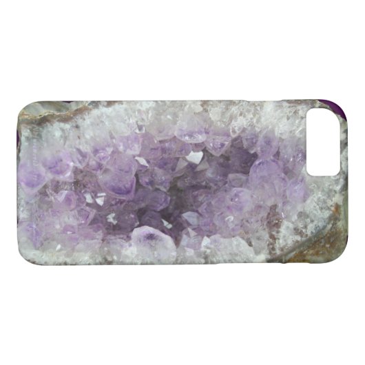 Amethyst Geode iPhone 7 Barely Daar Hoesje (Achterkant (Horizontaal))