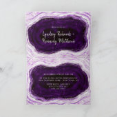 Amethyst Geode Slice Koppel Trouw Bruiloft (Binnen)
