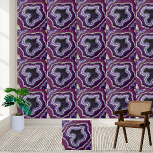 Amethyst Geode Tegel - Paarse Crystal Stone Patter Tegeltje