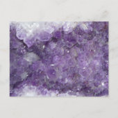 Amethyst Geode - Violet Crystal Gemstone Briefkaart (Voorkant)