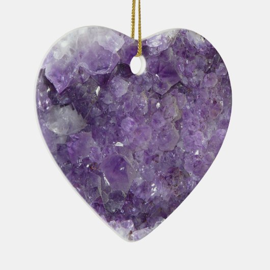 Amethyst Geode - Violet Crystal Gemstone Keramisch Ornament (Rechts)