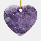 Amethyst Geode - Violet Crystal Gemstone Keramisch Ornament (Voorkant)