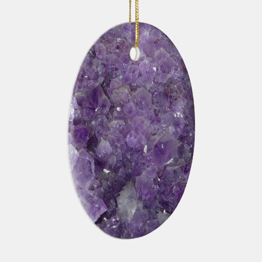 Amethyst Geode - Violet Crystal Gemstone Keramisch Ornament (Rechts)