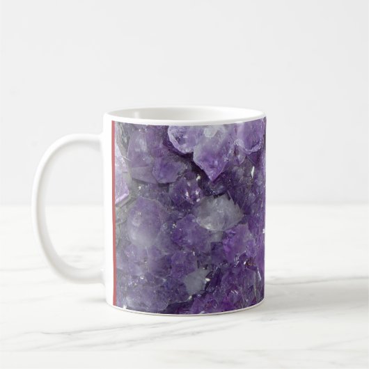 Amethyst Geode - Violet Crystal Gemstone Koffiemok (Links)