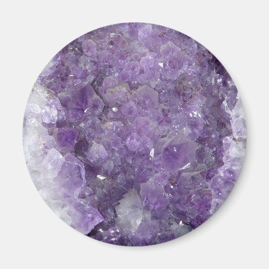 Amethyst Geode - Violet Crystal Gemstone Magneet (Voorkant)