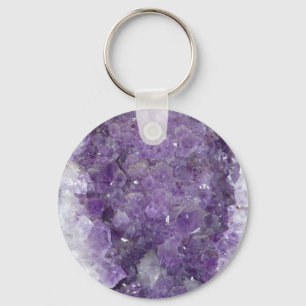 Amethyst Geode - Violet Crystal Gemstone Sleutelhanger