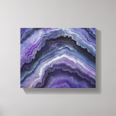 Amethyst geode vloeistofgiet canvas afdruk (Voorkant)