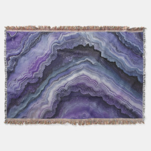 Amethyst geode vloeistofgiet deken