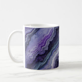 Amethyst geode vloeistofgiet koffiemok
