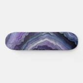Amethyst geode vloeistofgiet persoonlijk skateboard (Horizontaal)