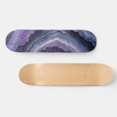 Amethyst geode vloeistofgiet persoonlijk skateboard (Horizontaal)
