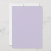 Amethyst Geschilderde Blad Bruiloft Kaart (Achterkant)
