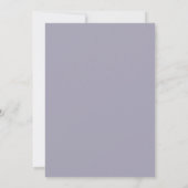 Amethyst Geschilderde Bladrijke Bruiloft Kaart (Achterkant)