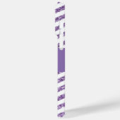 Amethyst Glitter Chevron Black en White Monogram Case-Mate iPhone Case (Achterkant / Links)